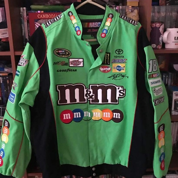 Nascar Other - Rare Green Kyle Busch M&M's Nascar Jacket